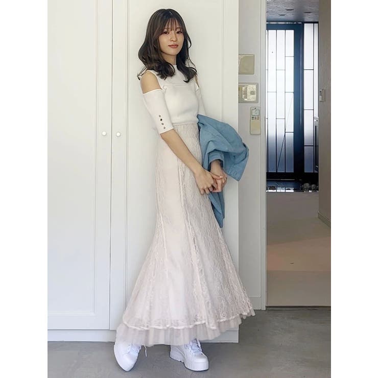 ビスチェ風カットアウトニット | MERCURYDUO | 詳細画像4 