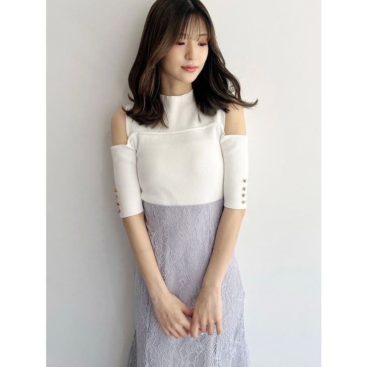 ビスチェ風カットアウトニット | MERCURYDUO | 詳細画像5 