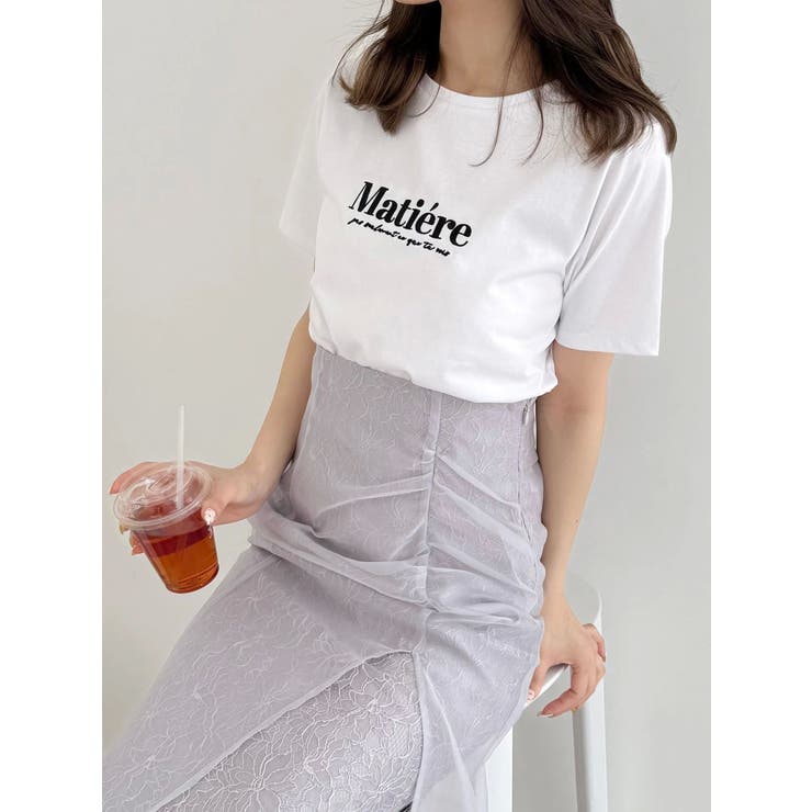 刺繍ロゴTシャツ | MERCURYDUO | 詳細画像5 