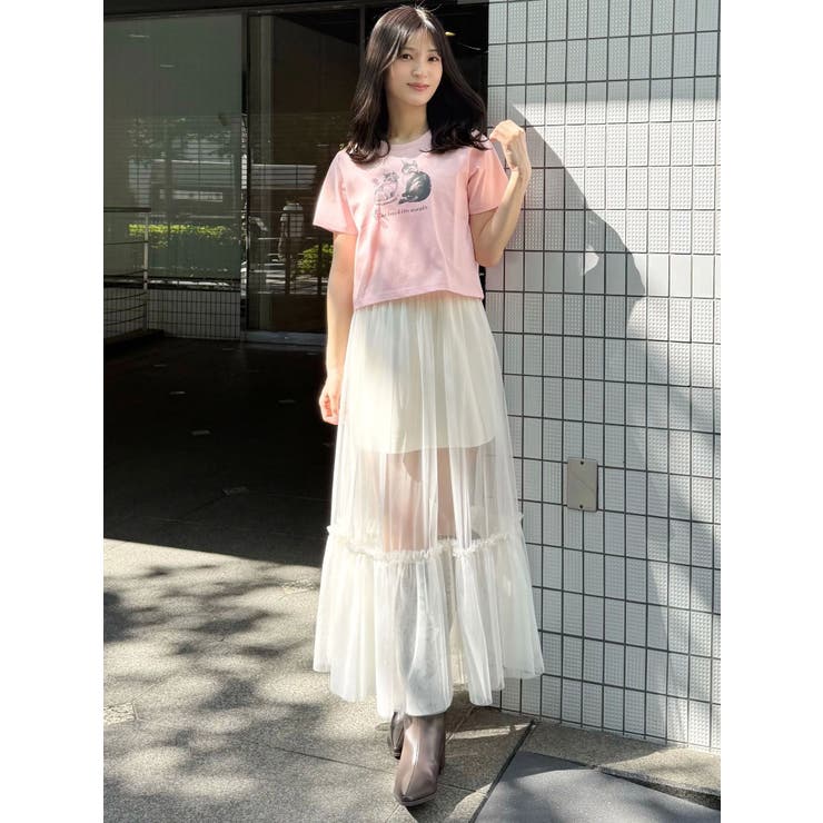 CATプリントリボンTシャツ | MERCURYDUO | 詳細画像10 