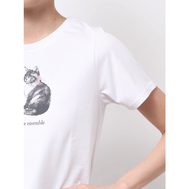 CATプリントリボンTシャツ | MERCURYDUO | 詳細画像19 
