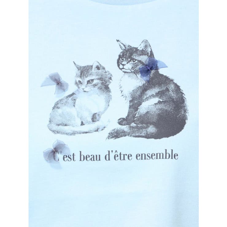 CATプリントリボンTシャツ | MERCURYDUO | 詳細画像24 