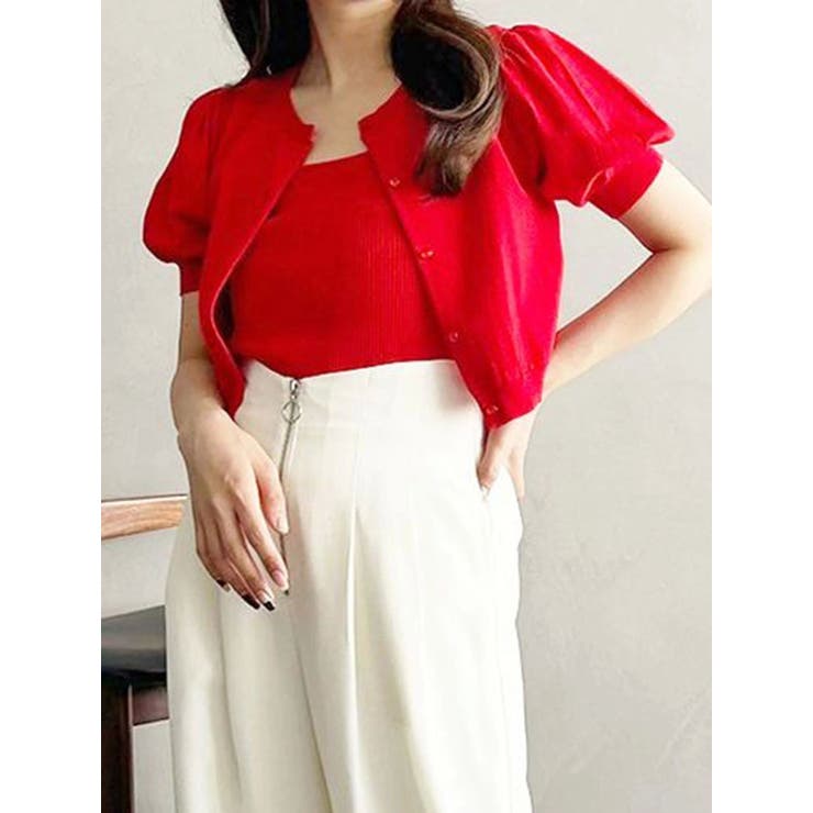 レッド | クロップドニットアンサンブル | MERCURYDUO