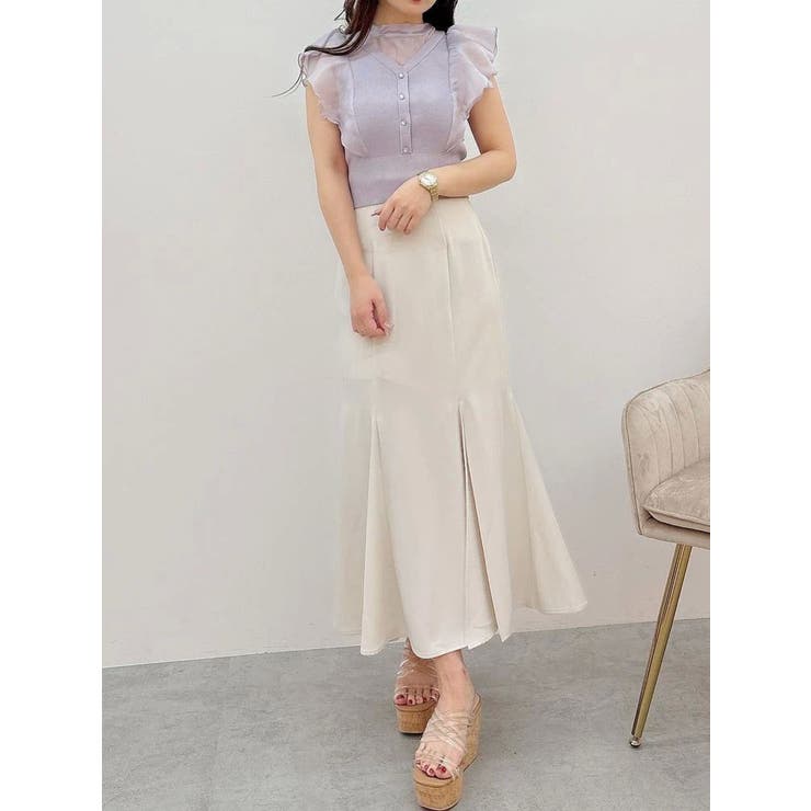 バックレースアップストレッチマーメイドスカート | MERCURYDUO | 詳細画像37