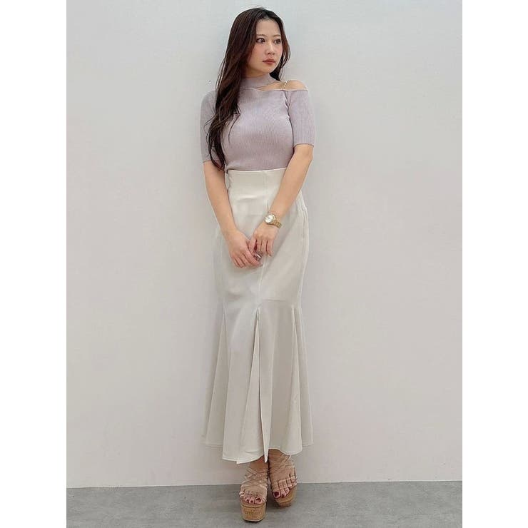 バックレースアップストレッチマーメイドスカート | MERCURYDUO | 詳細画像38