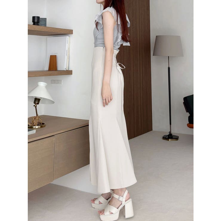 バックレースアップストレッチマーメイドスカート | MERCURYDUO | 詳細画像41