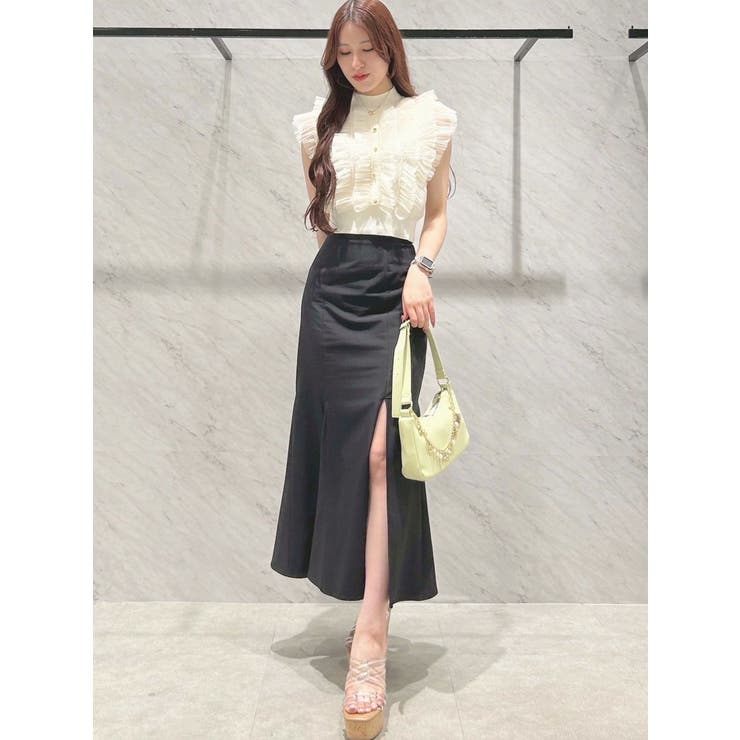 バックレースアップストレッチマーメイドスカート | MERCURYDUO | 詳細画像45