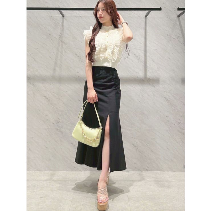 バックレースアップストレッチマーメイドスカート | MERCURYDUO | 詳細画像46