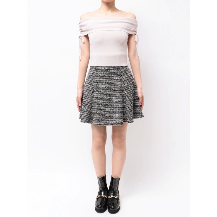 オフショルドロストニット | MERCURYDUO | 詳細画像35 