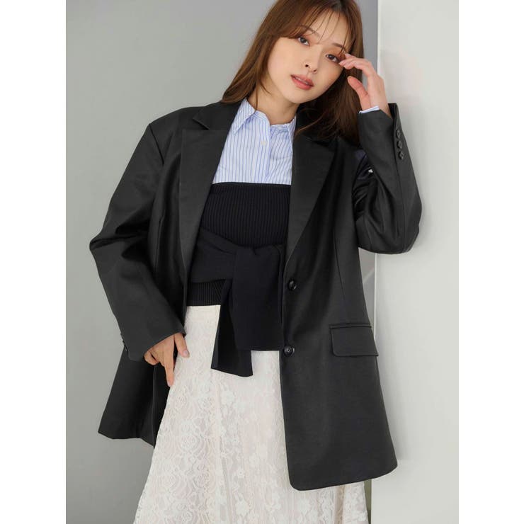 フェイクレザーオーバージャケット | MERCURYDUO | 詳細画像12 