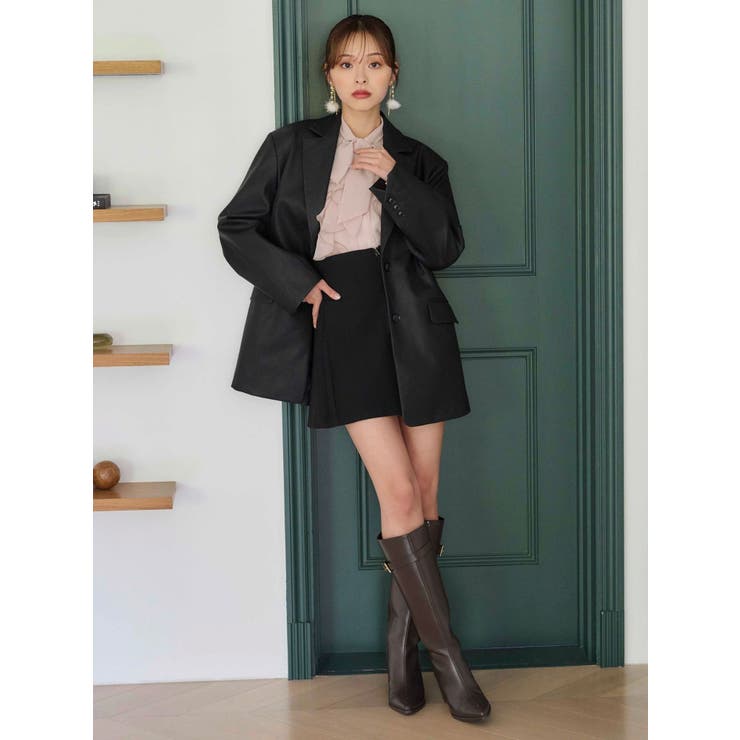 フェイクレザーオーバージャケット | MERCURYDUO | 詳細画像14 