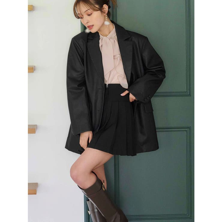 フェイクレザーオーバージャケット | MERCURYDUO | 詳細画像15 