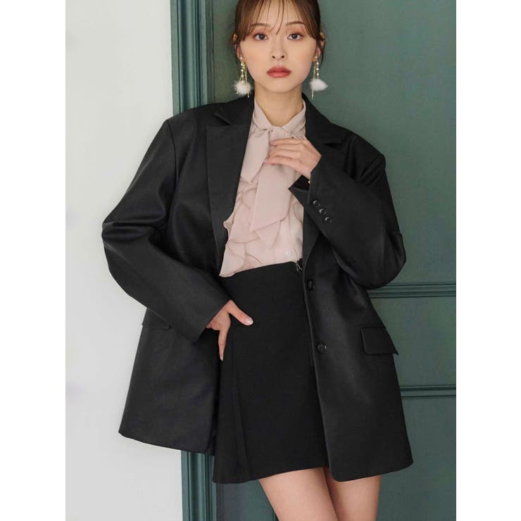 フェイクレザーオーバージャケット | MERCURYDUO | 詳細画像16 