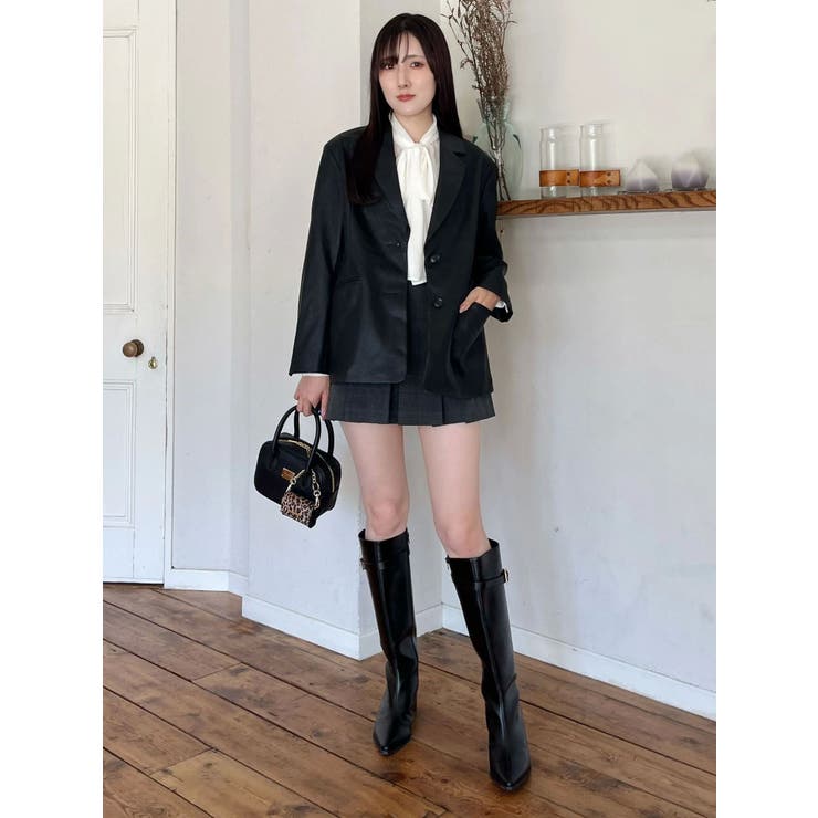 フェイクレザーオーバージャケット | MERCURYDUO | 詳細画像18 