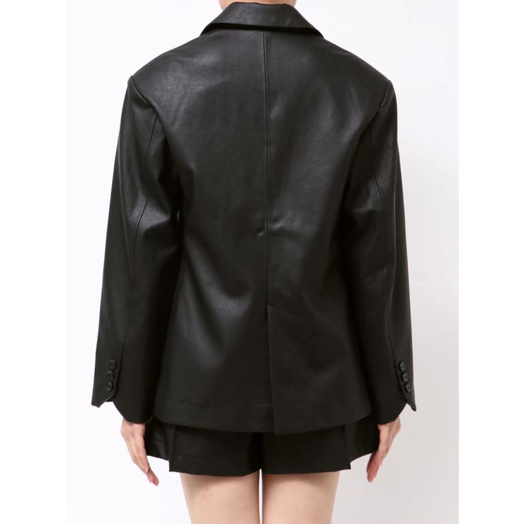 フェイクレザーオーバージャケット | MERCURYDUO | 詳細画像30 