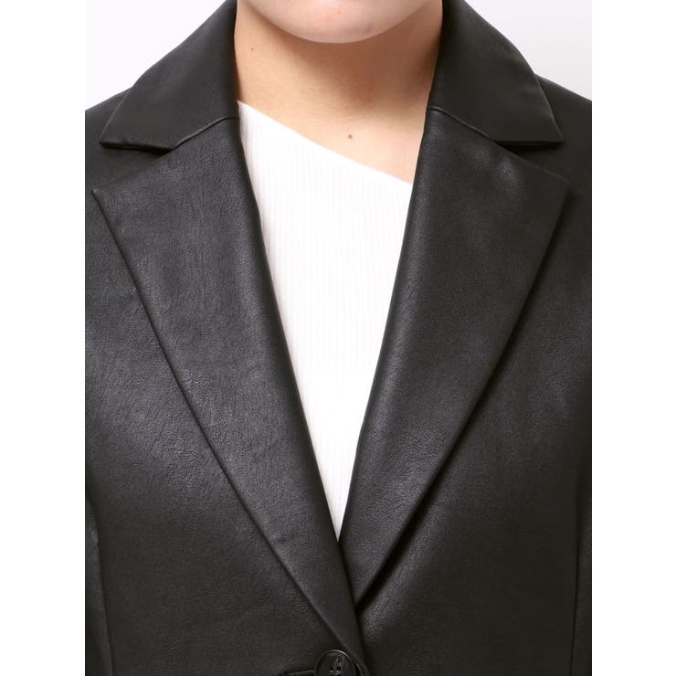 フェイクレザーオーバージャケット | MERCURYDUO | 詳細画像31 