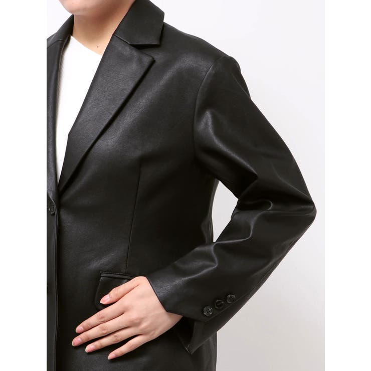 フェイクレザーオーバージャケット | MERCURYDUO | 詳細画像32 