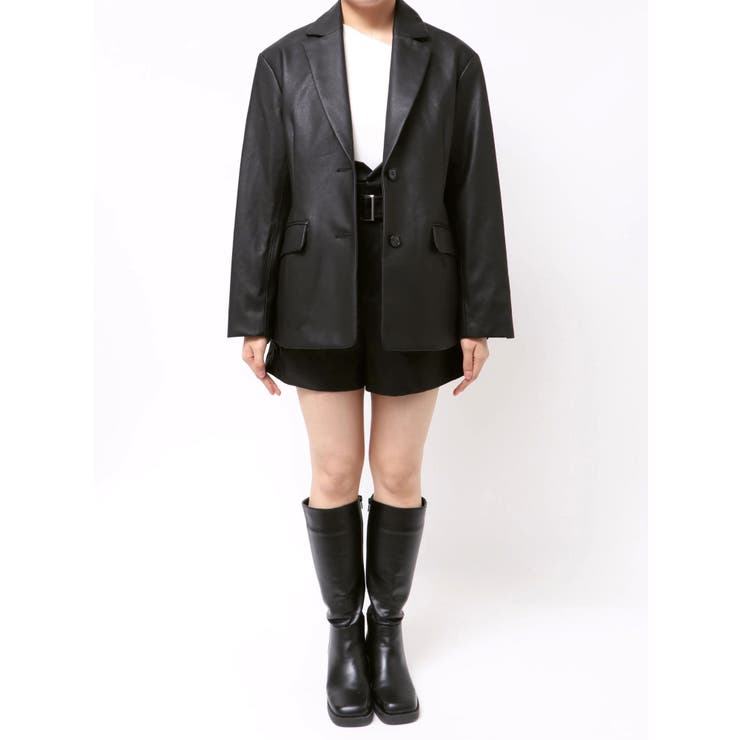 フェイクレザーオーバージャケット | MERCURYDUO | 詳細画像37 