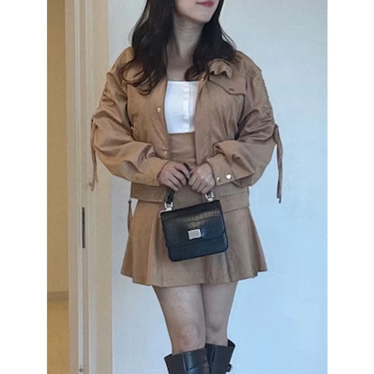 フェイクスエードドロストスリーブブルゾン | MERCURYDUO | 詳細画像1 