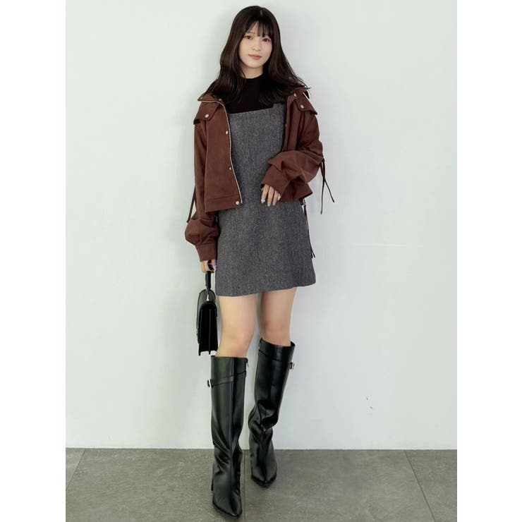 フェイクスエードドロストスリーブブルゾン | MERCURYDUO | 詳細画像10 