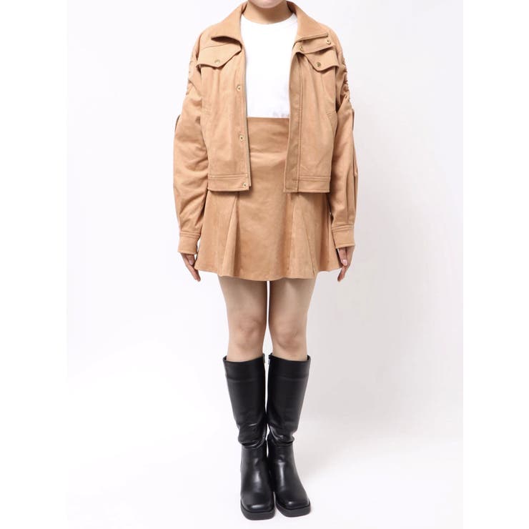 フェイクスエードドロストスリーブブルゾン | MERCURYDUO | 詳細画像24 