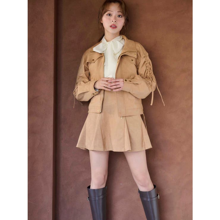 フェイクスエードドロストスリーブブルゾン | MERCURYDUO | 詳細画像3 