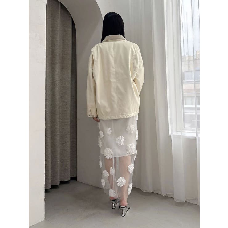 【OUNNOUN】フェイクレザーカバーオール | MERCURYDUO | 詳細画像15 