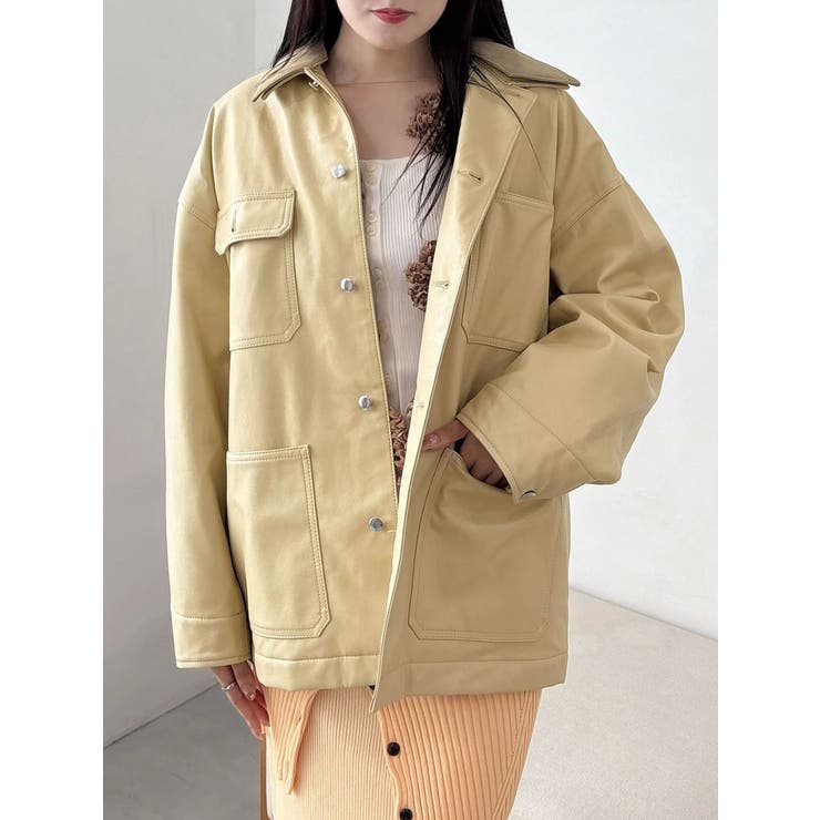 【OUNNOUN】フェイクレザーカバーオール | MERCURYDUO | 詳細画像21 