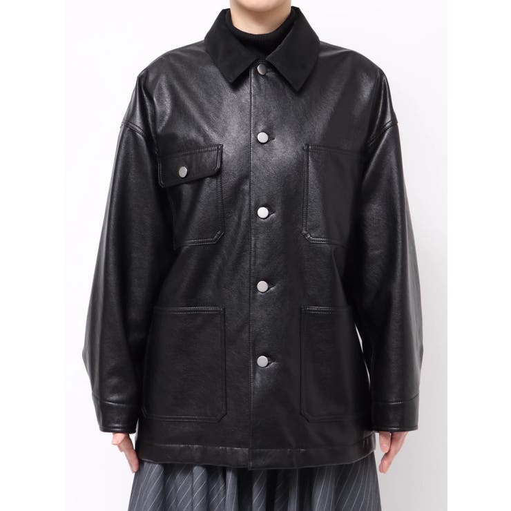 【OUNNOUN】フェイクレザーカバーオール | MERCURYDUO | 詳細画像22 