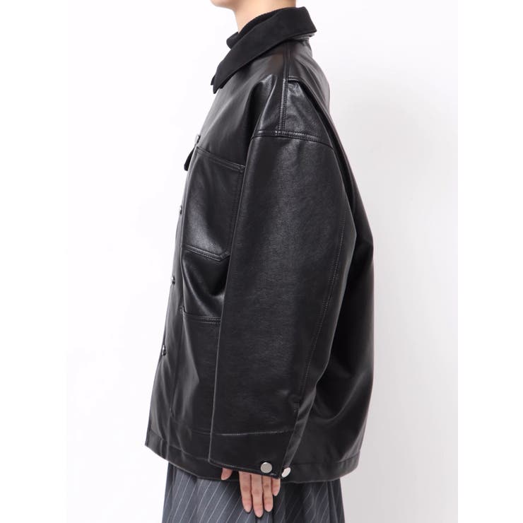 【OUNNOUN】フェイクレザーカバーオール | MERCURYDUO | 詳細画像23 