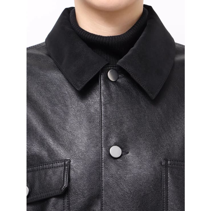 【OUNNOUN】フェイクレザーカバーオール | MERCURYDUO | 詳細画像25 