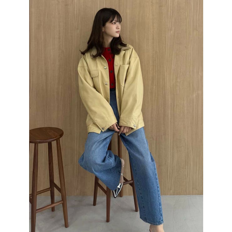 【OUNNOUN】フェイクレザーカバーオール | MERCURYDUO | 詳細画像4 