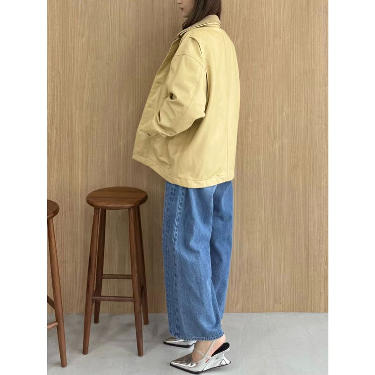 【OUNNOUN】フェイクレザーカバーオール | MERCURYDUO | 詳細画像6 