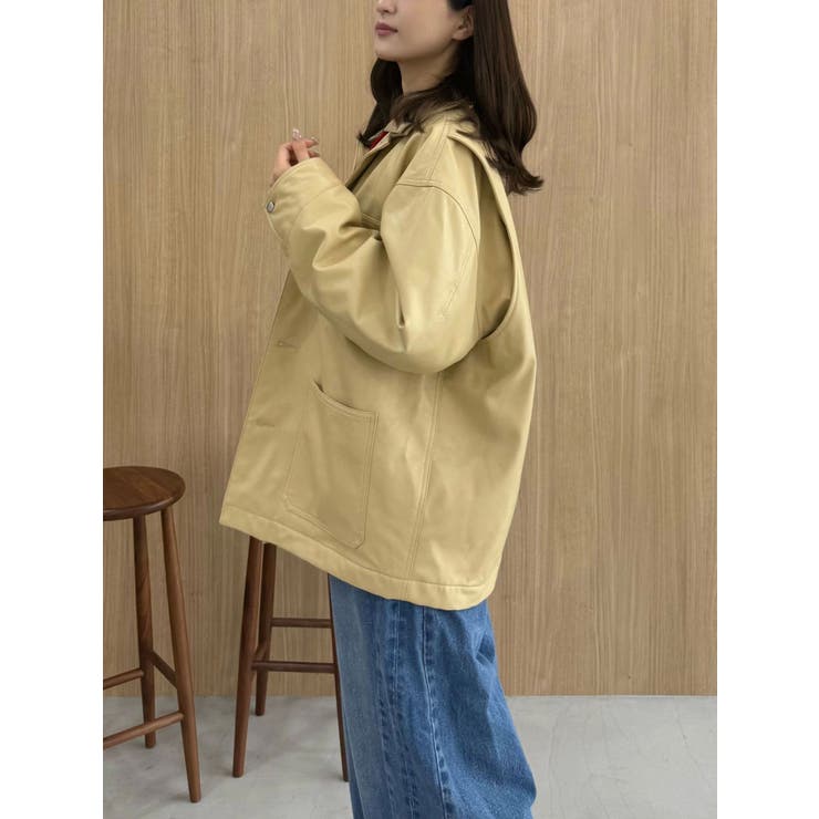 【OUNNOUN】フェイクレザーカバーオール | MERCURYDUO | 詳細画像9 