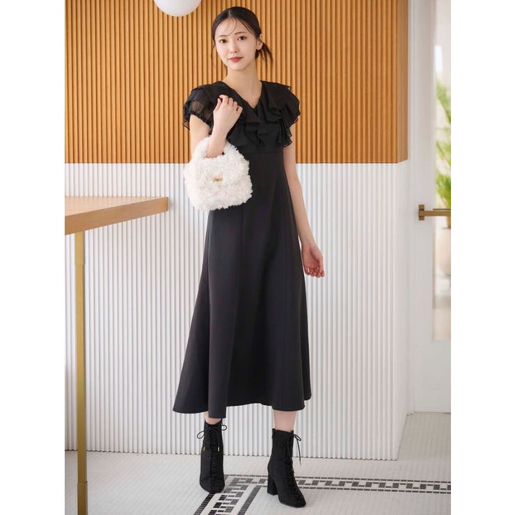 2WAYシアーラッフルドッキングワンピース | MERCURYDUO | 詳細画像11 