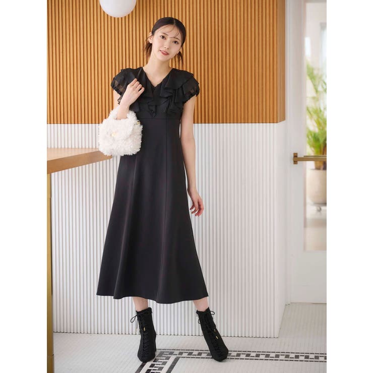 2WAYシアーラッフルドッキングワンピース | MERCURYDUO | 詳細画像14 