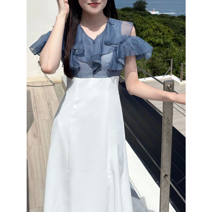 2WAYシアーラッフルドッキングワンピース | MERCURYDUO | 詳細画像21 