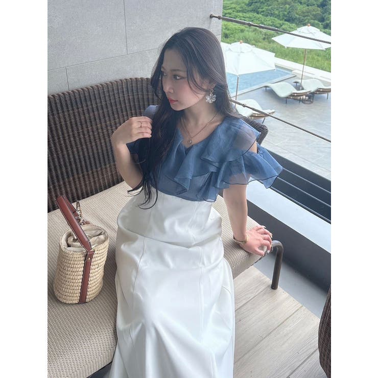 2WAYシアーラッフルドッキングワンピース | MERCURYDUO | 詳細画像24 