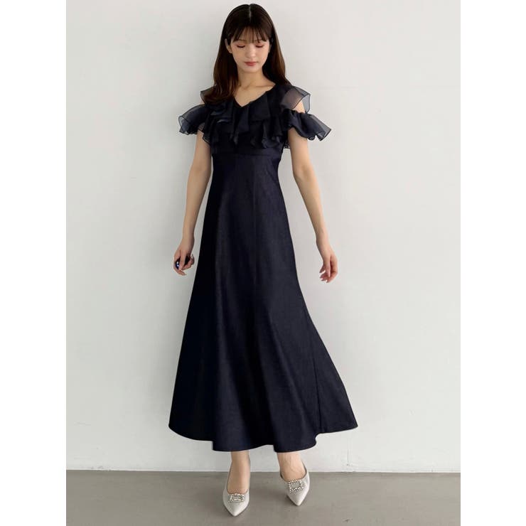 2WAYシアーラッフルドッキングワンピース[品番：MKSW0065129