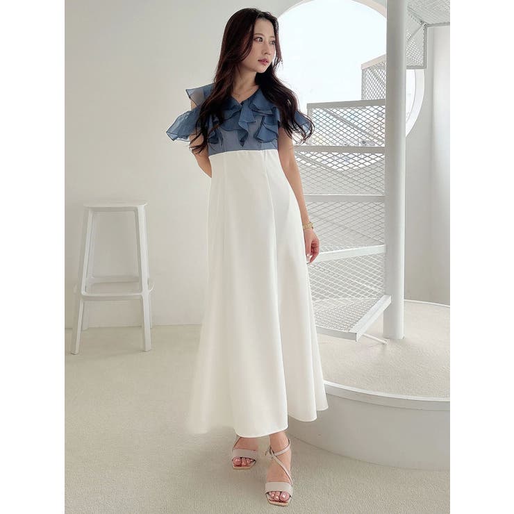 2WAYシアーラッフルドッキングワンピース | MERCURYDUO | 詳細画像33 