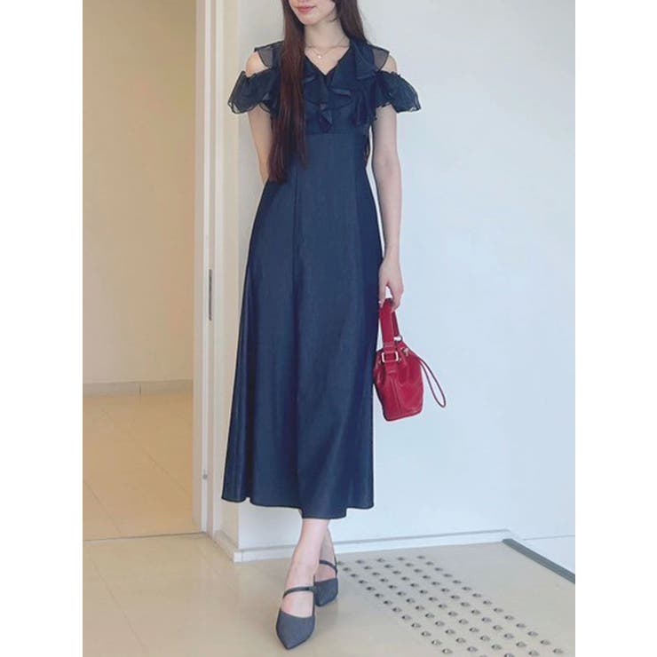 2WAYシアーラッフルドッキングワンピース | MERCURYDUO | 詳細画像42 