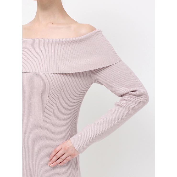 レーストリムオフショルニットワンピース | MERCURYDUO | 詳細画像27 