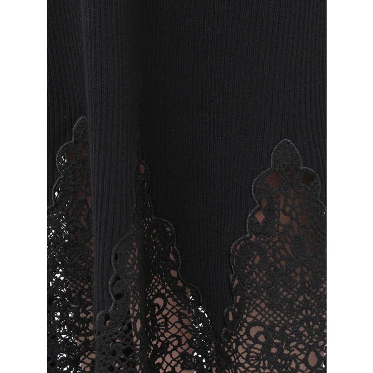 レーストリムオフショルニットワンピース | MERCURYDUO | 詳細画像31 