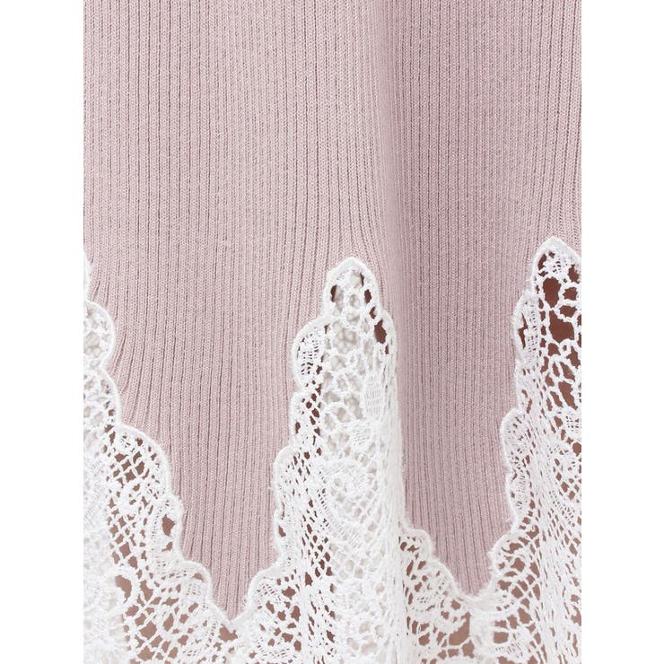 レーストリムオフショルニットワンピース | MERCURYDUO | 詳細画像34 