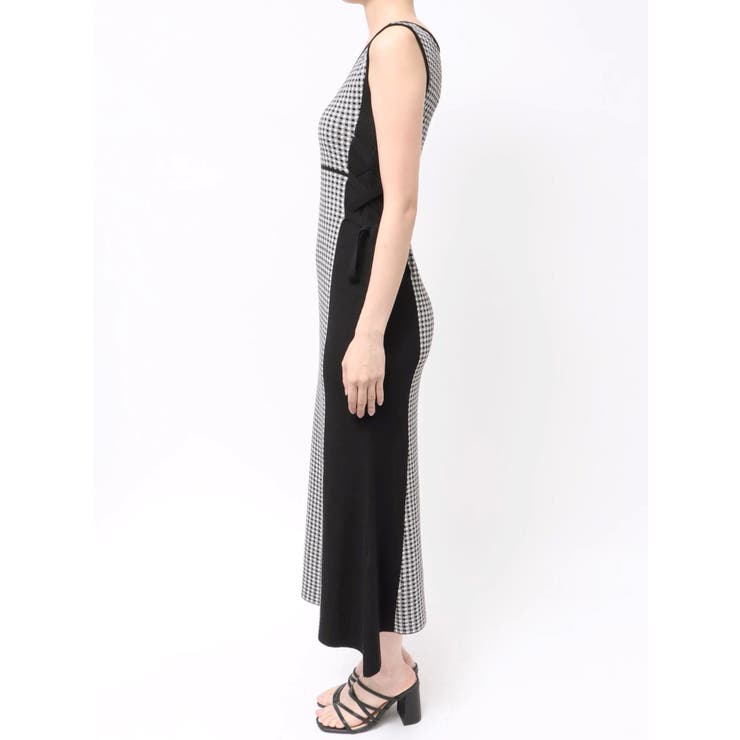 チェックサイドレースアップニットワンピース | MERCURYDUO | 詳細画像16 