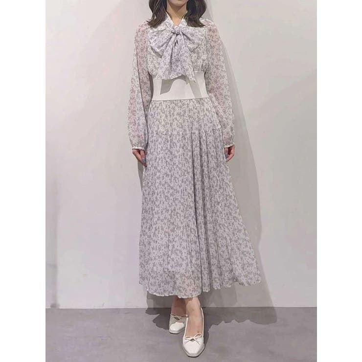 ウエストリブプリーツワンピース | MERCURYDUO | 詳細画像1 