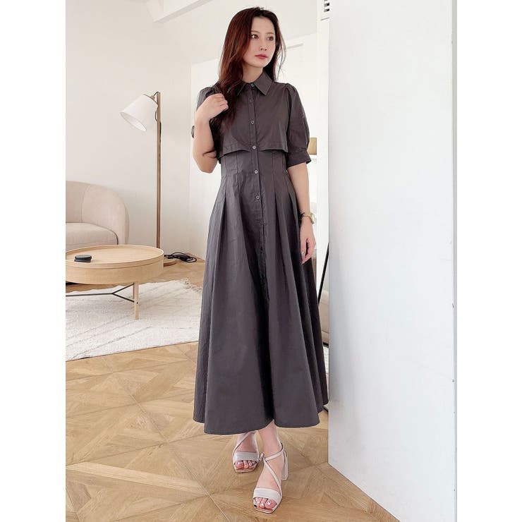 レイヤード風シャツワンピース | MERCURYDUO | 詳細画像22 