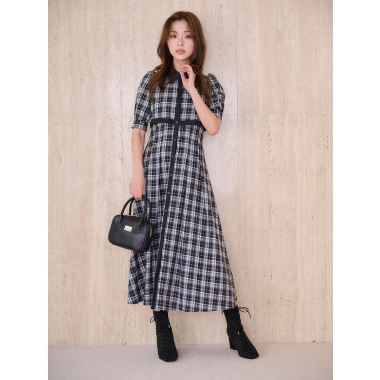 レイヤード風シャツワンピース | MERCURYDUO | 詳細画像7 