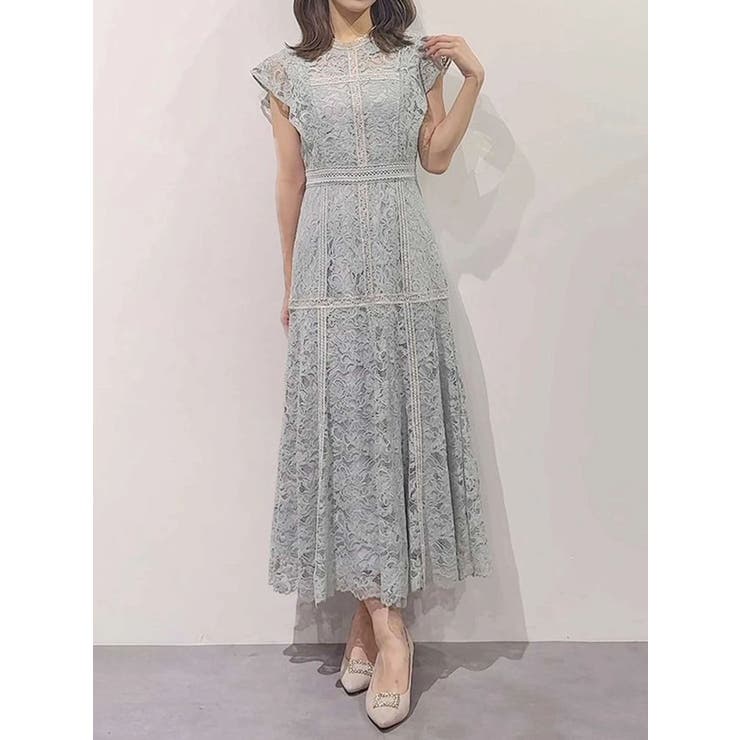 ミントグリーン | レースハイネックワンピース | MERCURYDUO