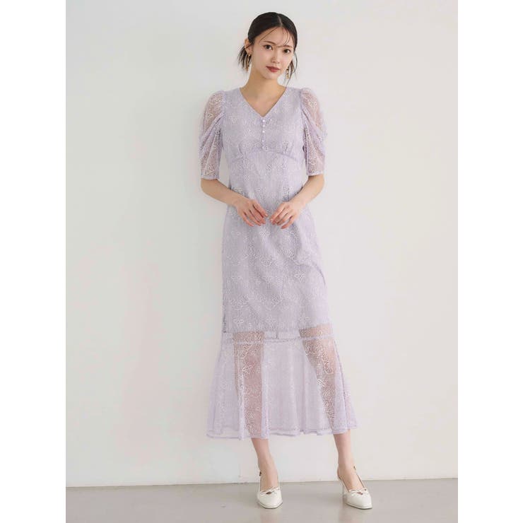 レースナローマーメイドワンピース | MERCURYDUO | 詳細画像3 